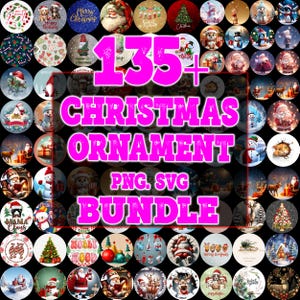 Wzory ozdób świątecznych w formacie PNG: ponad 135 pakietów sublimacji (do pobrania w wersji cyfrowej)