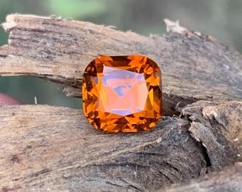 マホガニーオレンジシトリン宝石：45.50カラットファンシークッション