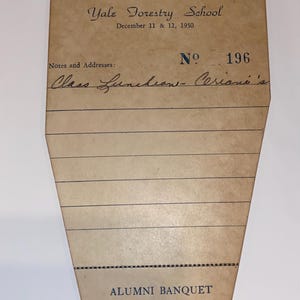 Vintage 1950 YALE Forestry School Fifties 50th Reunion Alumni Platzhalter