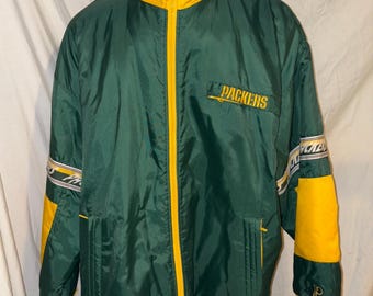 Vintage 1990s Green Bay Packers NFL Logo7 Puffer Jacket / Vintage