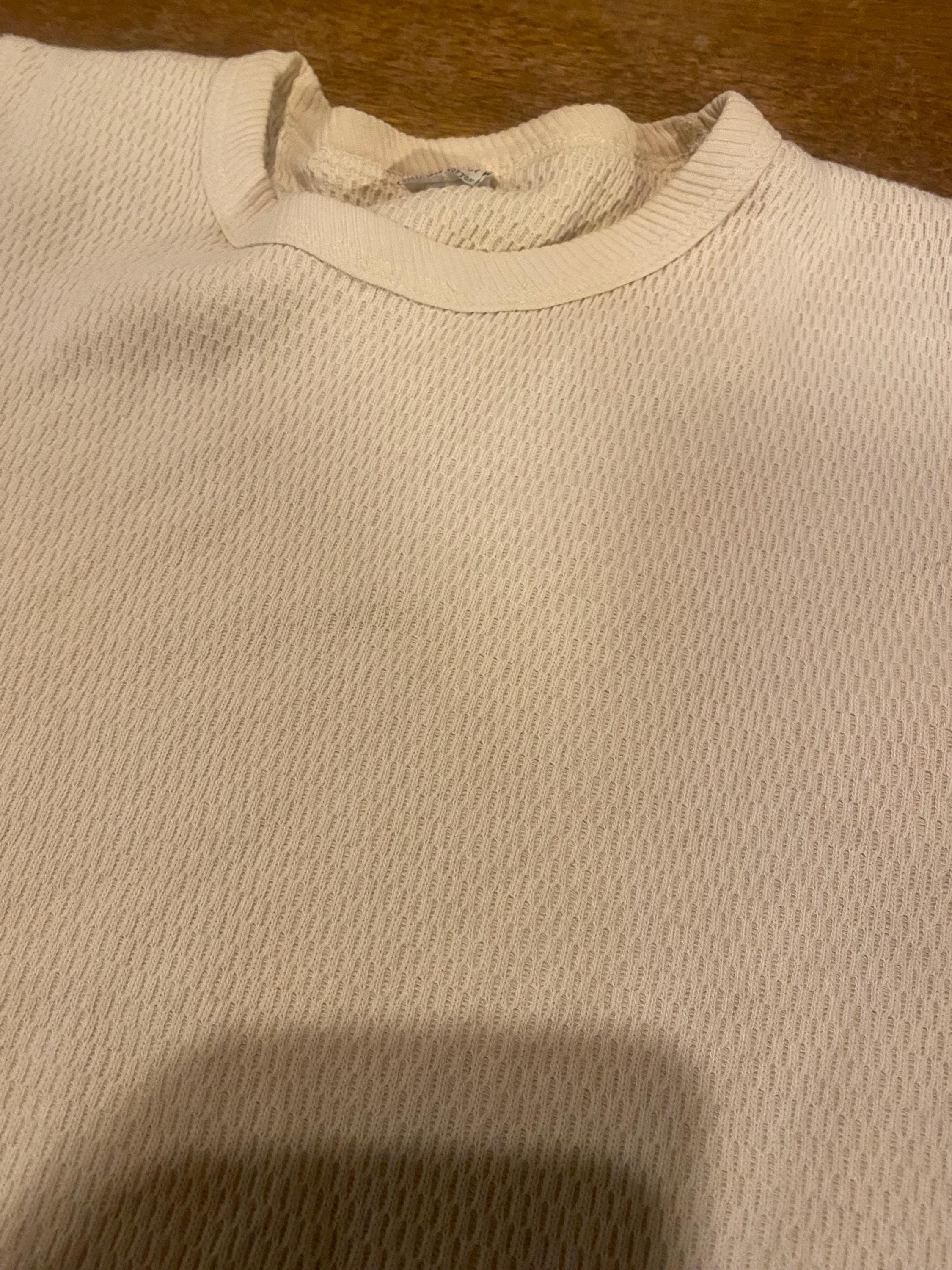 Vintage JC Penney Towncraft Thermal Shirt Small Waffle Knit 60s 