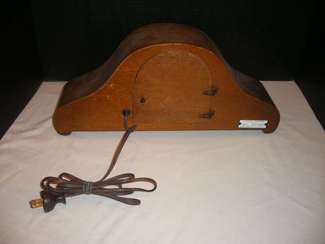 Vintage GE Westminster Chime Electric Mantle Clock Model 416 Etsy