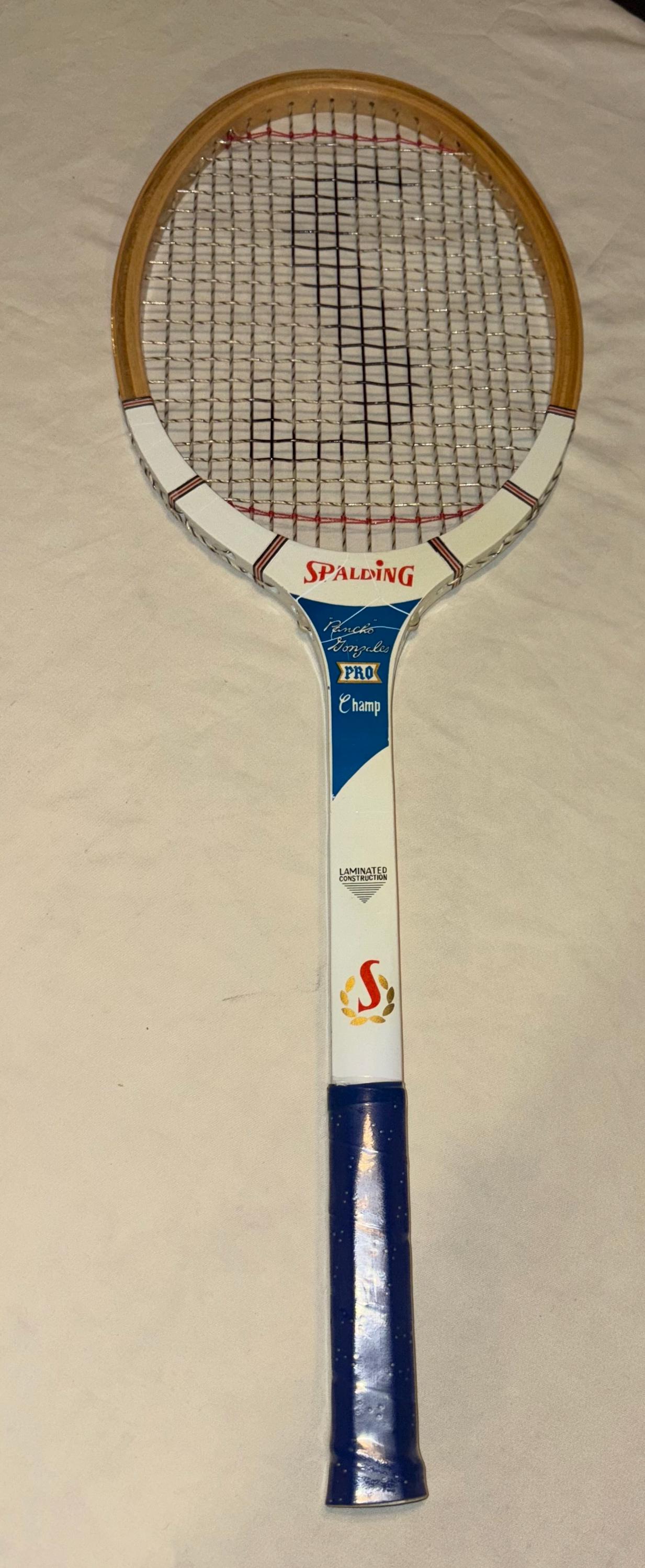 Raquette De Tennis Vintage Spalding Lotus One - Fabriquée En Belgique Années 70, Occasion En Bon état