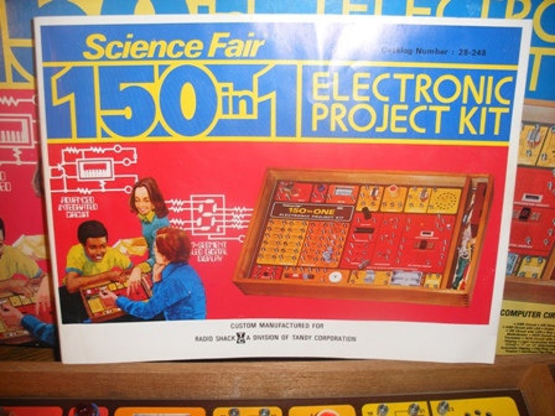 Vintage Science Fair 150 in 1 Electronic Project Kit 1976 Etsy