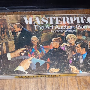 Vintage Masterpiece An Art Auction Board Game by Parker Brothers 1970