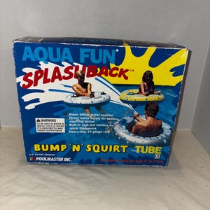 Poolmaster Aqua Fun Bump N Squirt Tube Splash Back Pool Tube Action 1989