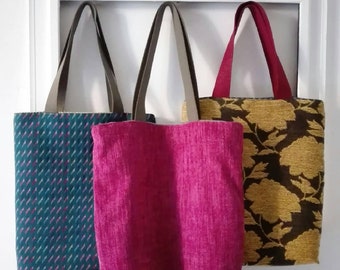 Tote bag - grocery bag - sac - wax - cabas - shopper - bag