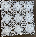 Clematis 3x3 Handmade Doily Vintage Lace White Floral Crochet Decoration