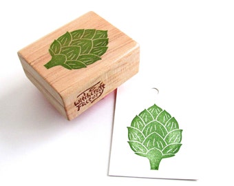 Artichoke Stamp, Hand Carved Vegetable Stamp