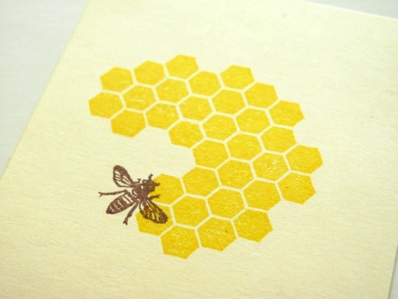 Honeycomb 2x2 Stamp Set - Honey Bee Stamps