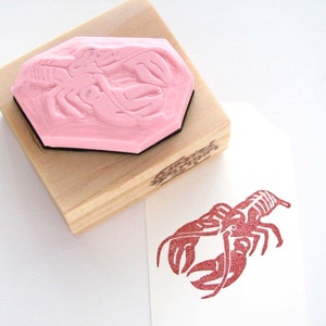 Lobster Hand Carved Stamp image 4