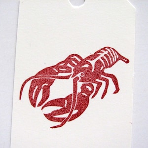 Lobster Hand Carved Stamp