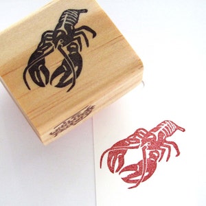 Lobster Hand Carved Stamp image 3
