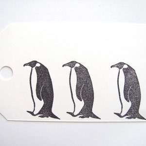 Walking Penguin, Hand Carved Stamp image 4