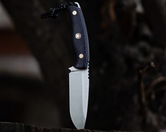Personalizable Handcrafted Hunting Knife, Bushcraft Knife, Custom Engraving Knives, Best Gift Survival Gears, Outdoor Equipment, Fixed Knife