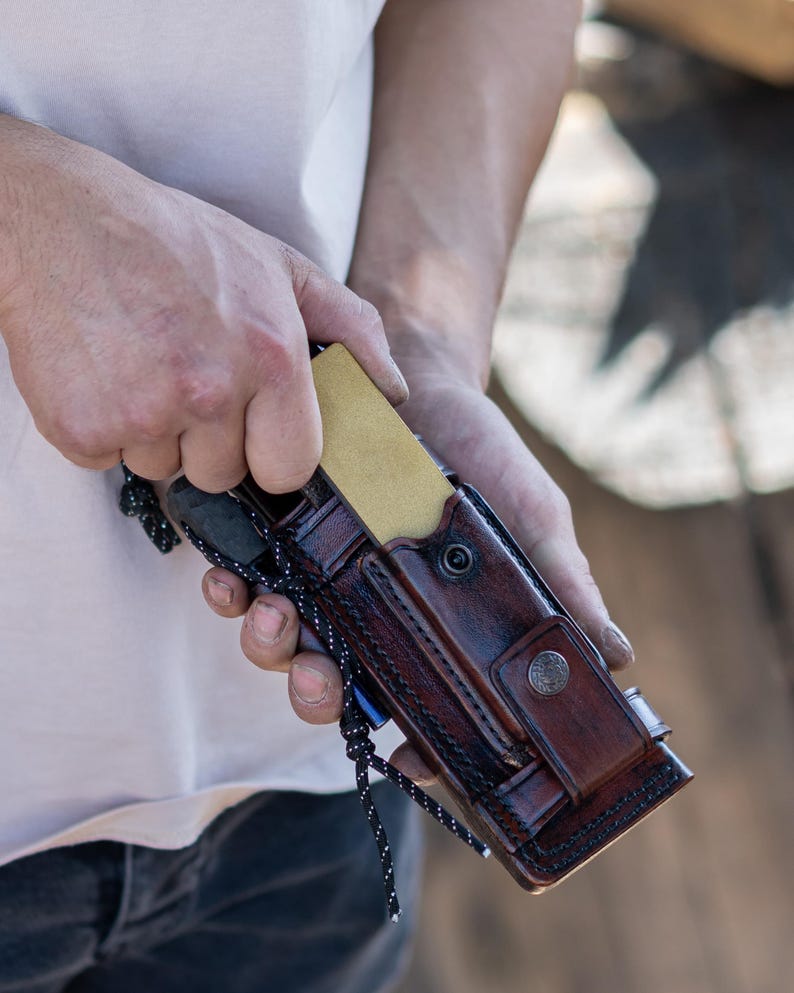 Uniqe Knife, Handmade Leather Holster, High Quality Knife, Outdoor Equipment