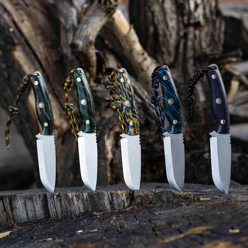 colorful knives, gift knife, name engravable knife, personalized quality gift