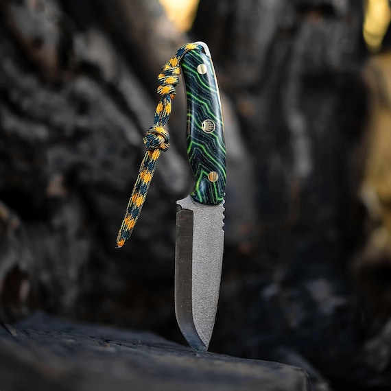 Personalized Bushcraft Knife, Outdoor Knife, Blacksmith Knife, Hunting Gear, Handcrafted Knife, Quality Gift Knife, Vaterans Day Gift, EDC