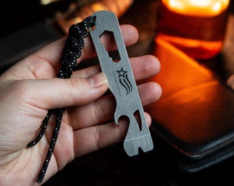 Minimalist EDC, Pocket Pry Bar, Everyday Carry Gear, N690 Steel Mini Lever, Hex Wrench