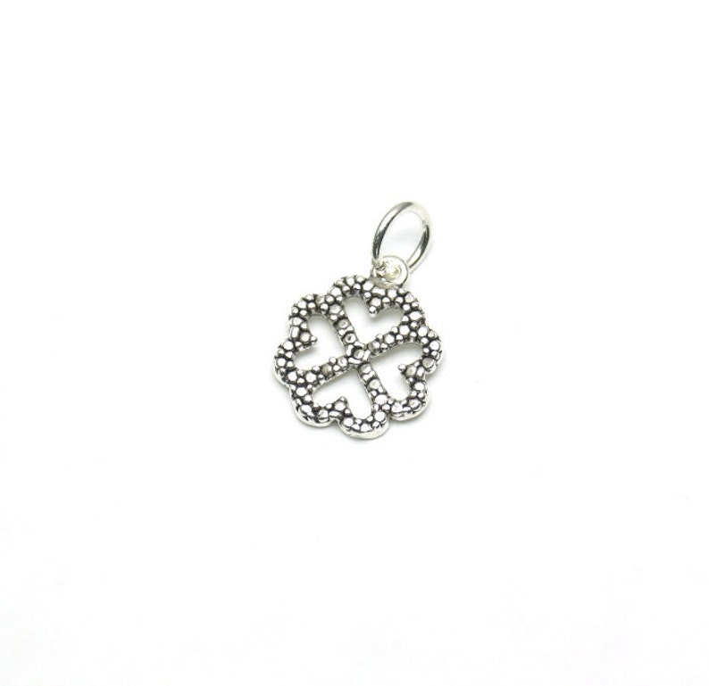 600-023SS Clover Charm Sterling Silver-