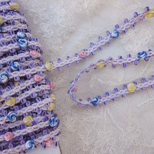 Rococo flower Braid~doll trim~fancy embellishment trims~Light blue Pink~1/2