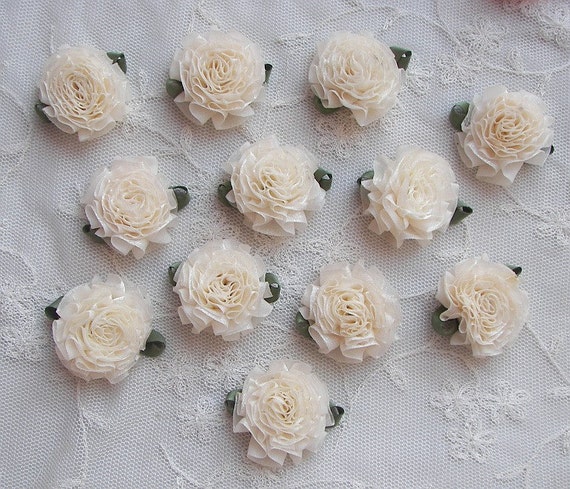 BRIDAL CRAFTS trimm ribbon Applique scrapbooking flowers wedding invitations