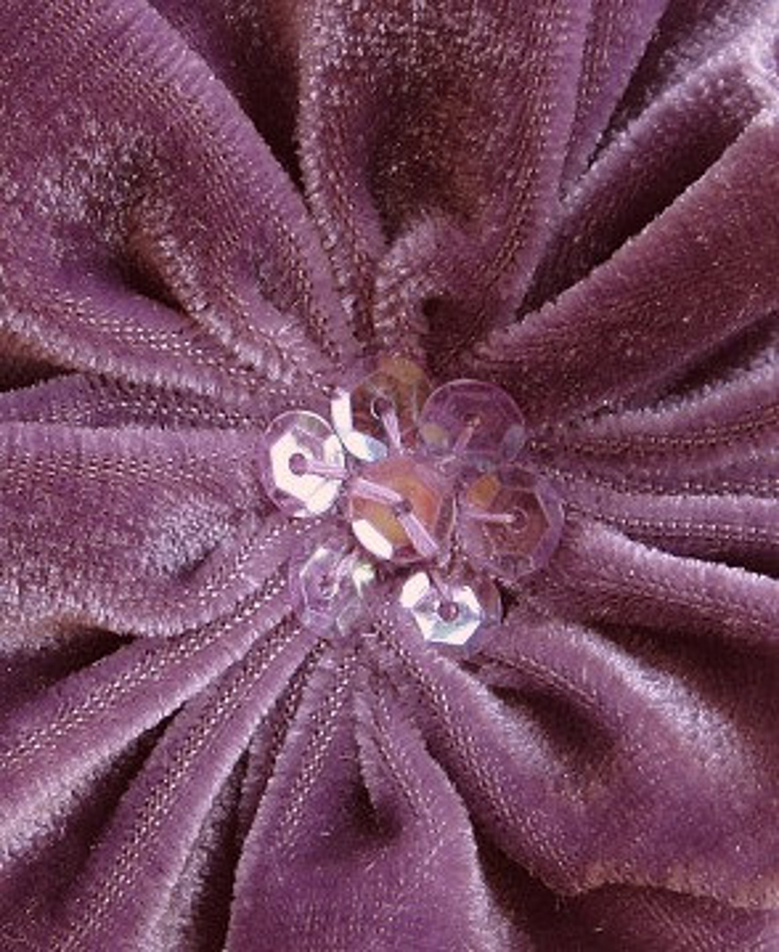 MAUVE GRAPE Velvet Ribbon Rose Fabric Flower Floral Beaded - Etsy