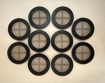 Flex Vents for isopods, reptiles, plastic bins 10 count. Sold in groups of 10.