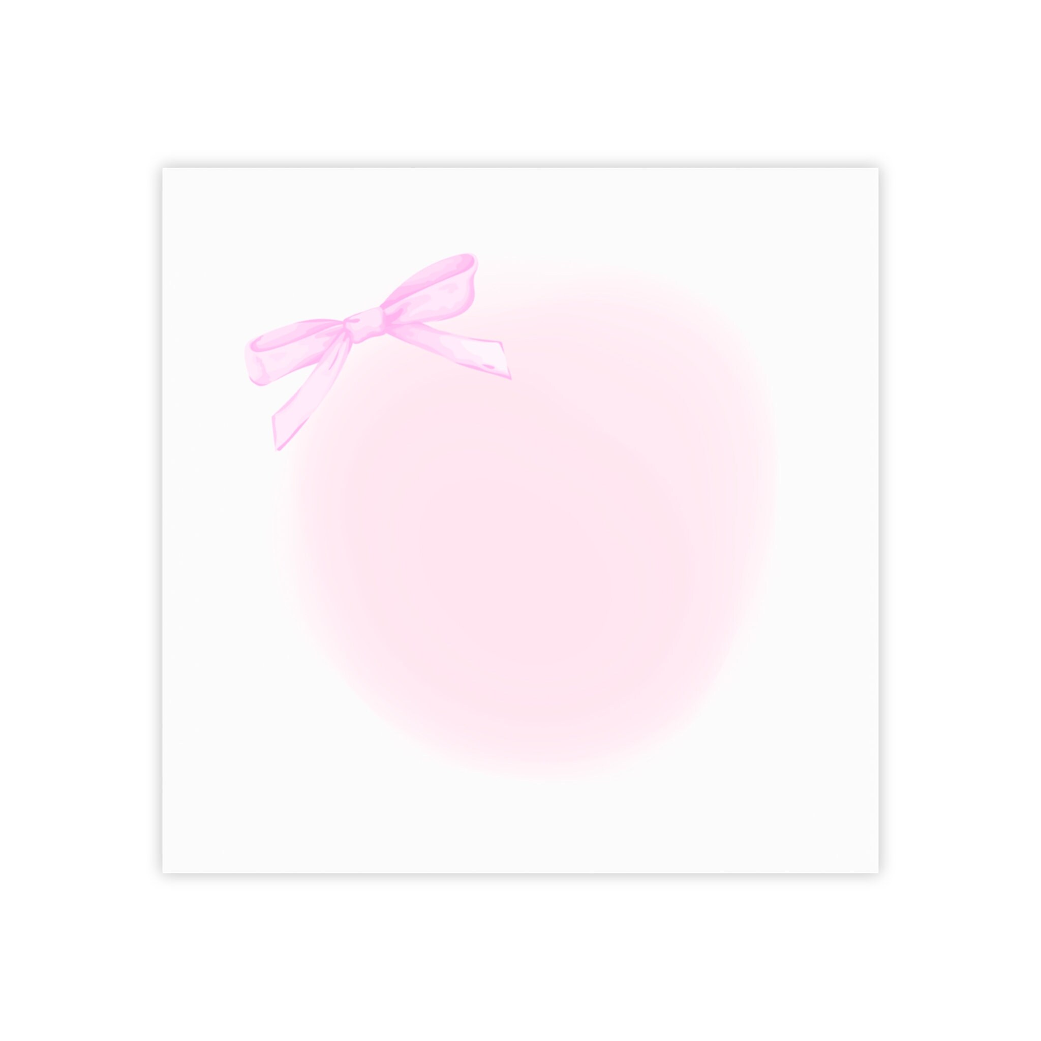 Kawaii Cute Pastel Bow Pink Ribbon Gradient Post-it® Note Pads Sticker ...