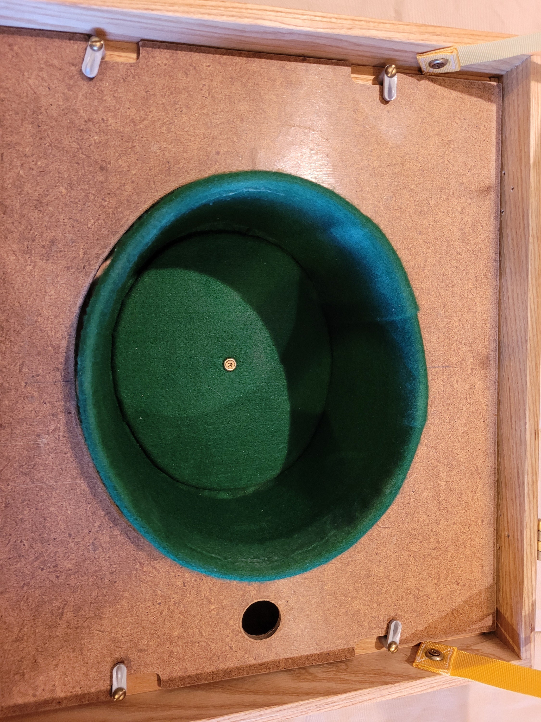 Hand Made Oak Cowboy Hat Box Hat Box Large Sturdy Wooden Box Etsy