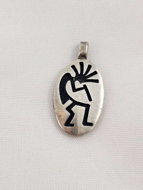 Hopi Flute Player Small Sterling Pendant