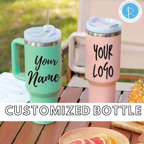 Personalized Thermos With Insulated Thermal Bottle With Lid - Main Image