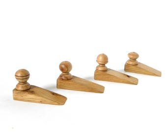 Wooden door stopper, oak door wedge, door stop, door wedge , heavy-duty door holder, decorative wooden door holder,  wedge door holder