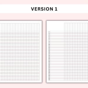 May include: A printable grid sheet with two sections, each with 30 rows and 30 columns. The sheet is designed for use as a planner, tracker, or for other organizational purposes.