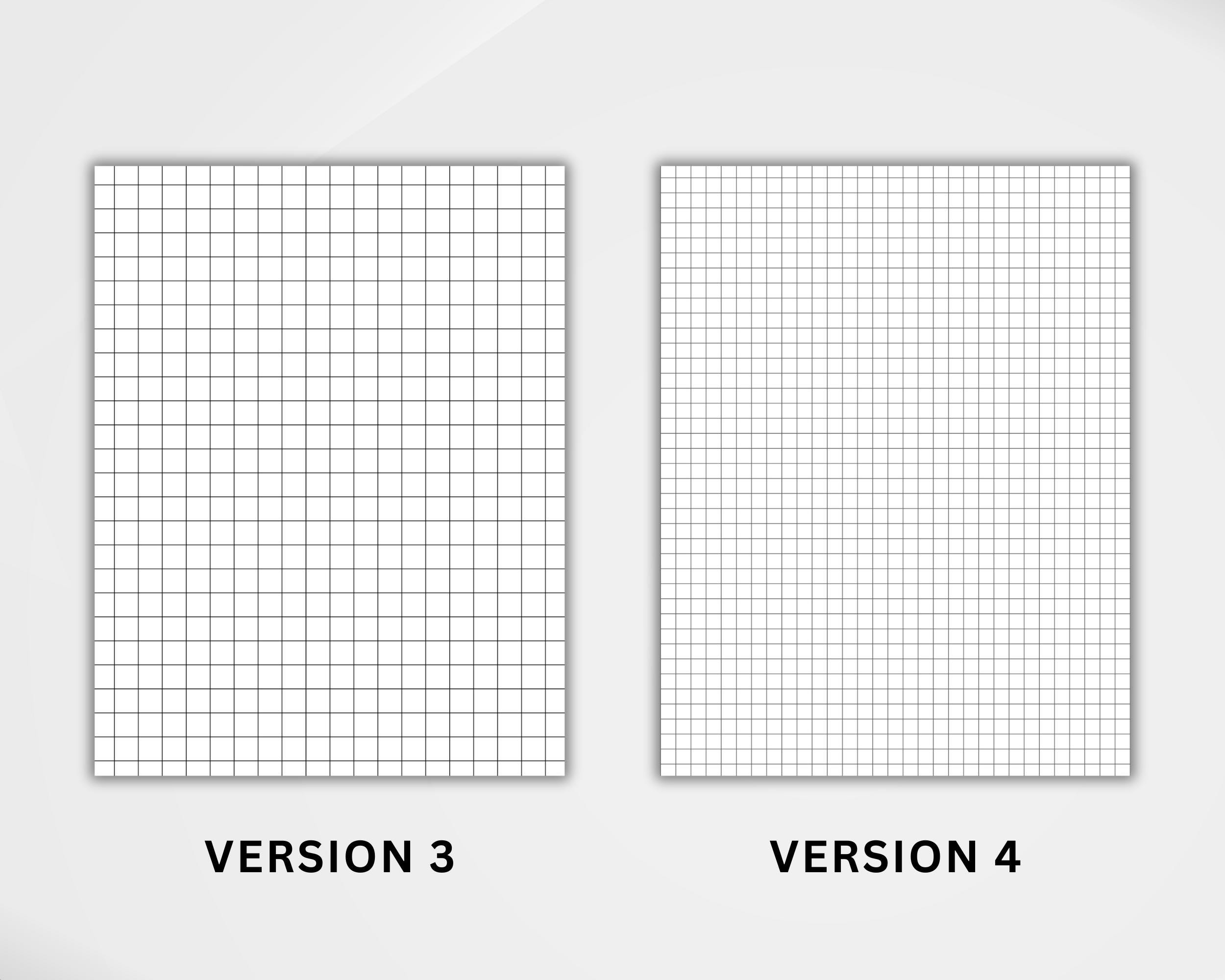 Graph Paper Bundle Printable, Graph Grid Paper, Squared Paper Digital ...