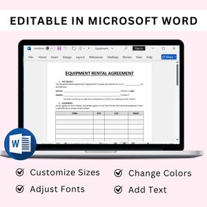 Equipment Rental Agreement Templates Editable. Equipment Rental ...