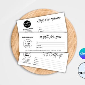 Gift Certificate Template. Editable Gift Certificate Template. Modern Gift Certificate. Printable Gift Card. Gift Voucher Instant Download