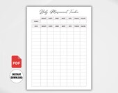 Body Measurement Tracker Printable, Weight Loss Planner, Weight Tracker, Weight Loss Tracker Digital, Fitness Tracker, Fitness Journal, PDF