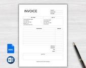 Editable Invoice Template: Professional Business Form (Google Docs, Word)