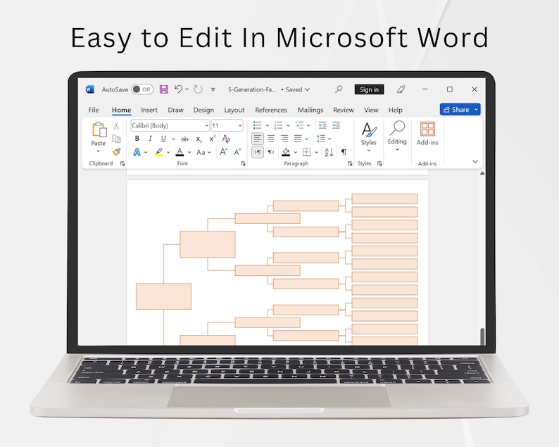 Family Tree Chart 5 Generations. Printable Family Tree Templates