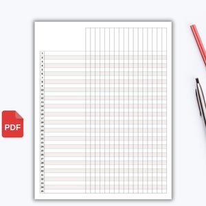 Class Record & Attendance Log Printable, Class Gradebook, Teacher ...