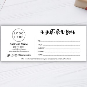 Editable Gift Certificate Template. Printable Gift Voucher. Editable Gift Certificate. Printable Gift Card. Small Business Canva Templates