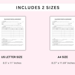 Equipment Rental Agreement Templates Editable. Equipment Rental ...