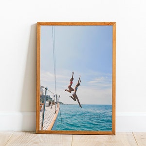 Fashion Poster, Trendy Wall Art, Luxury Life Fashion Print, Sailboat Fashion Framed, Magazine Poster, Sail Poster, Fashion Framed Print