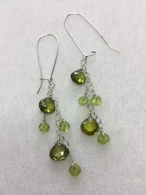 Peridot Chandelier Earrings