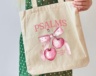 Christelijke draagtas Psalmen, draagtassen geloof, draagtas bijbel, draagtas, draagtas bijbelvers, paascadeaus, leuke draagtas, doopcadeau