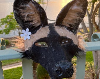 African Wild Dog / Painted Dog Mask