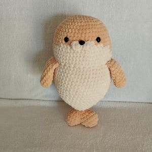 Baby seal plush handmade in France