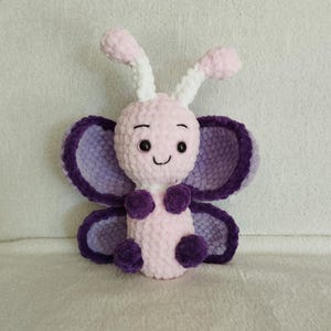 Handmade crochet plush butterfly