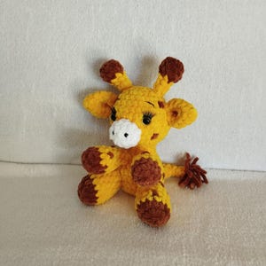 Giraffe plush crochet handmade in France